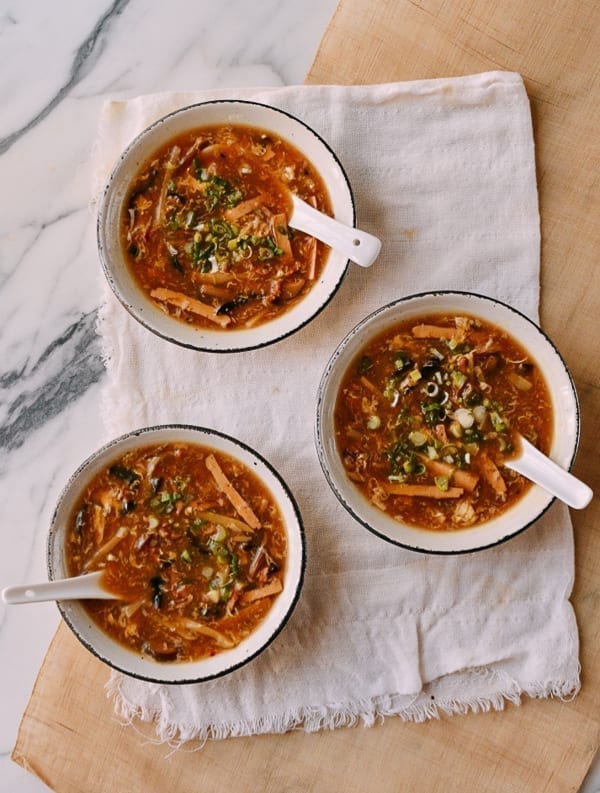 Three Bowls of Hot & Sour Soup, thewoksoflife.com