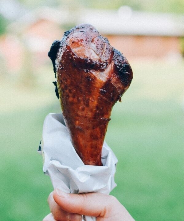 Smoked Turkey Legs, by thewoksoflife.com