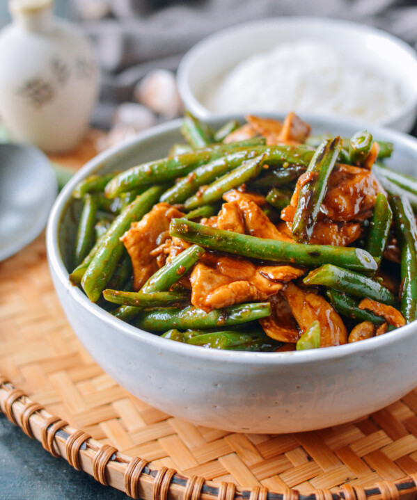 Bowl of Chicken with String Beans